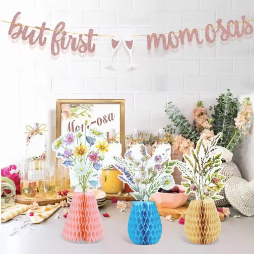 Decorațiune evantai xiruiubao, set 9 pom-pomuri din hârtie colorată pentru petreceri, nunți și aniversări