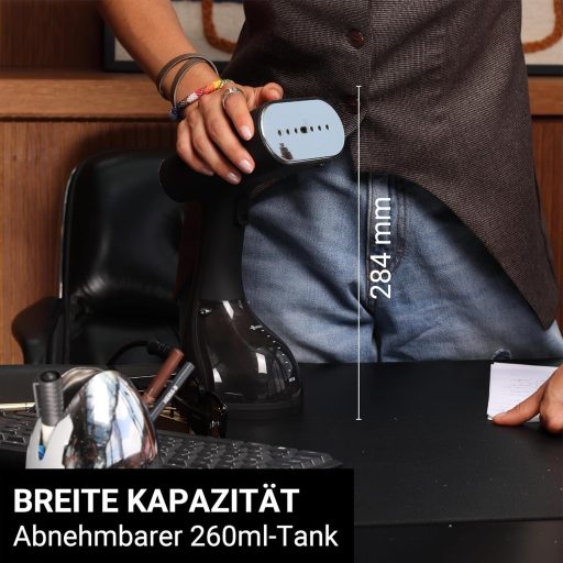 STEAMONE EUST260BV2 2000 W 30 g/min Portable Iron - Capacity 260 ml - Removes 99.99% of Contaminants - Ready to Use in 30 Seconds - 2 m Cable STRAVEL2 - EUST260BV2