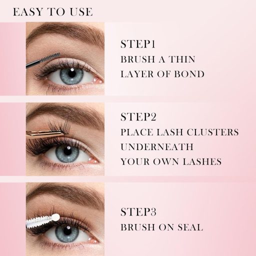 HENGBIRD 2in1 Szempilla Ragasztó Fekete Vízálló 7 Napos Tartás Érzékeny Szemhez