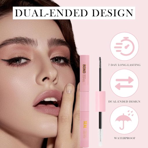 HENGBIRD 2in1 Szempilla Ragasztó Fekete Vízálló 7 Napos Tartás Érzékeny Szemhez