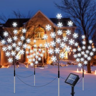   Ninonly 80 LED solárna vianočná záhradná súprava svetiel, vodoodolná vonkajšia dekorácia