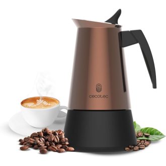   Cecotec Piccolina 400 ml bronz moka kávéfőző 4 csészéhez rozsdamentes acél