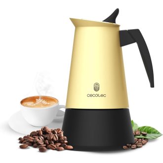   Cecotec Piccolina 600 Moka Kávéfőző 300ml Bézs Rozsdamentes Acél 6 Csészéhez