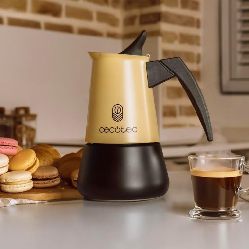 Cecotec Piccolina 600 Moka Kávéfőző 300ml Bézs Rozsdamentes Acél 6 Csészéhez