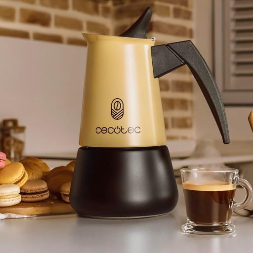 Cecotec Piccolina 900 Olasz Moka Kávéfőző 450ml Bézs Rozsdamentes Acél