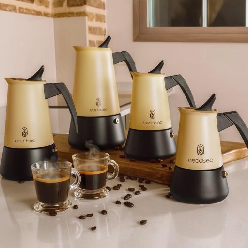 Cecotec Piccolina 900 Olasz Moka Kávéfőző 450ml Bézs Rozsdamentes Acél