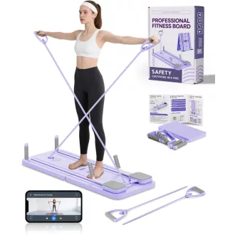   AMAZINGHOME Pilates Board Automatikus Visszapattanással - Összecsukható Tornaszőnyeg Térdfedéssel