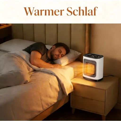 COWSAR Mini Ventilátoros Fűtőtest 1800W Kerámia Három Fokozat Túlmelegedés Védelem