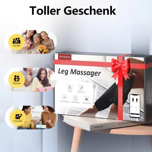 Comfytemp Vezeték nélküli lábmasszírozó légnyomásos fűtéssel 2 db