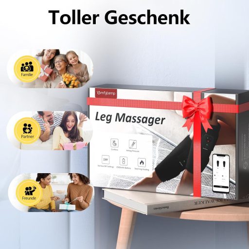 Comfytemp Vezeték nélküli lábmasszírozó légnyomásos fűtéssel 2 db