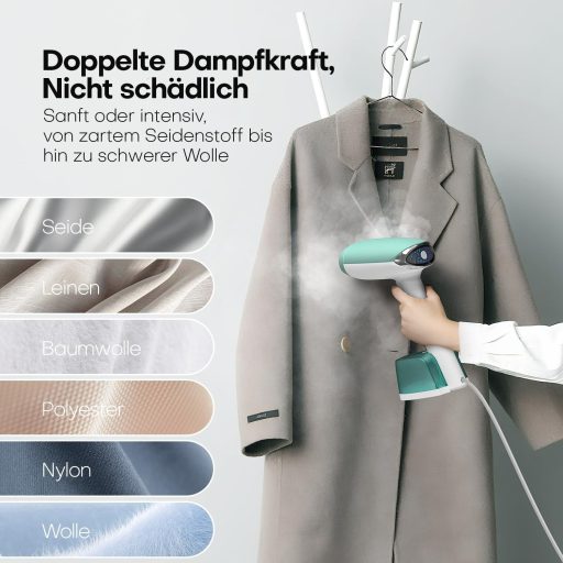 AROEVE 1500W Gőzölő Kézi Gőzvasaló 365ml Tartállyal Gyors Felmelegítés Hordozható