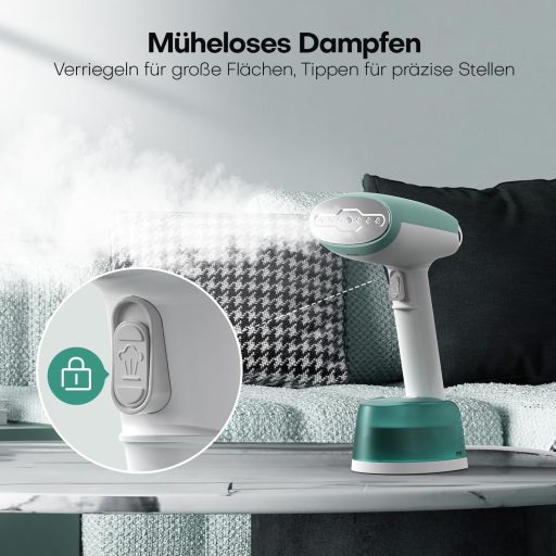 AROEVE 1500W Gőzölő Kézi Gőzvasaló 365ml Tartállyal Gyors Felmelegítés Hordozható