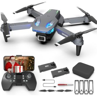   Dronă pliabilă Wipkviey T28 cu cameră 1080p FPV quadcopter pentru începători și adulți