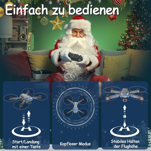 Dronă pliabilă Wipkviey T28 cu cameră 1080p FPV quadcopter pentru începători și adulți