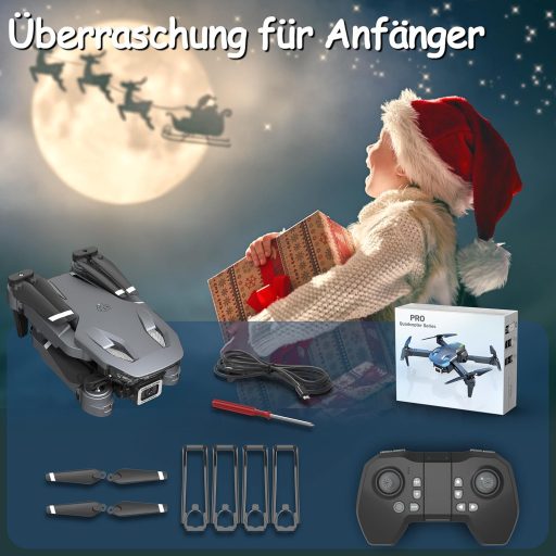 Dronă pliabilă Wipkviey T28 cu cameră 1080p FPV quadcopter pentru începători și adulți