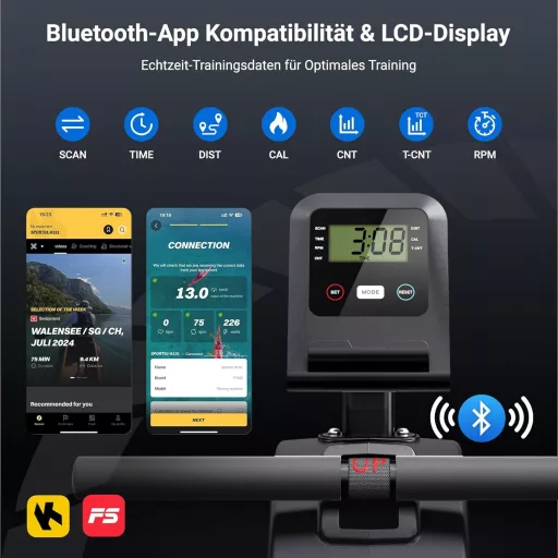 Dripex Mágneses Evezőgép 16 Fokozatú Ellenállással és LCD Kijelzővel