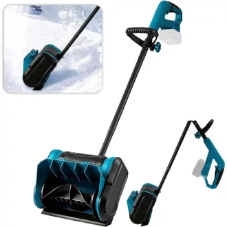   Roadtime Makita 18V akkus hótoló, 1000W kefe nélküli hóeltakarító, 8m dobástáv