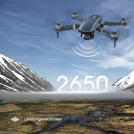 CHUBORY 800m Hatótáv Összecsukható Drón 4K Kamerával - 60+ Perc Repülési Idő
