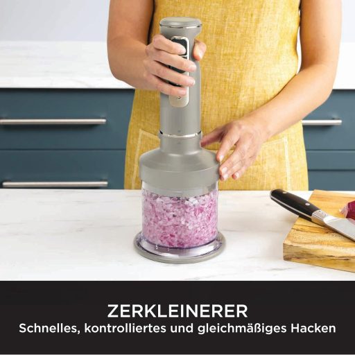 Ninja Foodi 3az1-ben Kézi Mixer, Turmixgép és Aprító, 7 Sebesség, Mosogatógépben Mosható