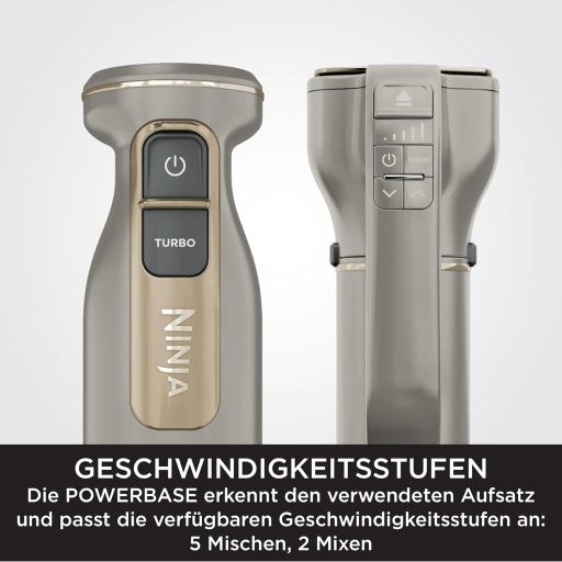 Ninja Foodi 3az1-ben Kézi Mixer, Turmixgép és Aprító, 7 Sebesség, Mosogatógépben Mosható