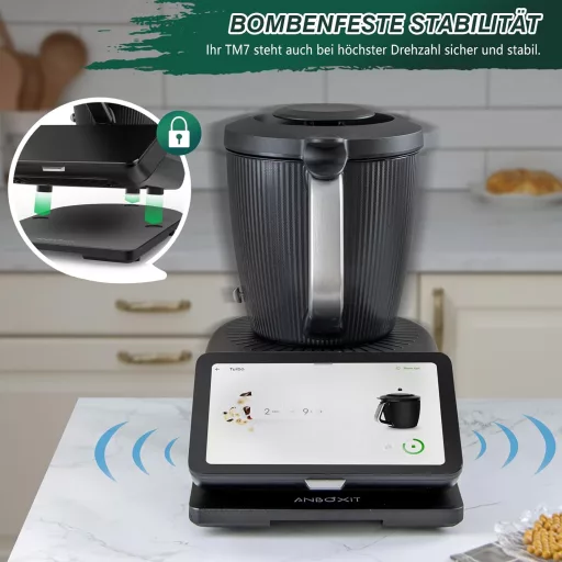 ANBOXIT TM7 Thermomix csúszótábla bambusz görgős fekete