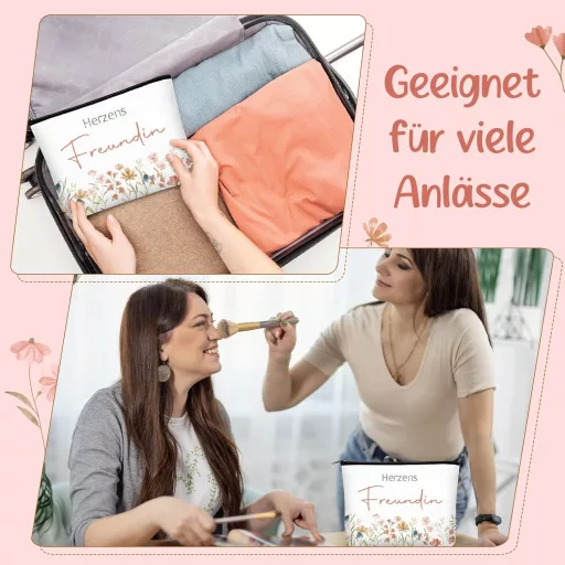 Photect Ajándékszett Nőknek - Kozmetikai Táska, Gravírozott Kulcstartó, Angyalka