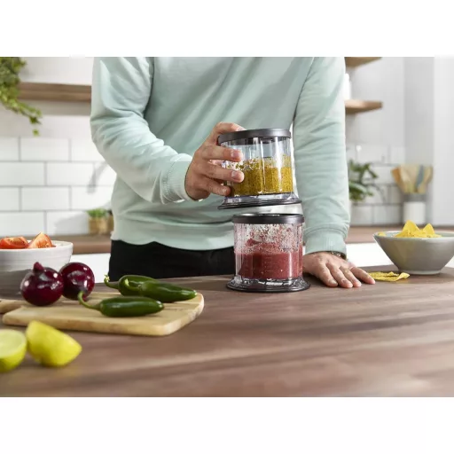 Ninja Express Chop Mini elektromos zöldségvágó és pürésítő fekete