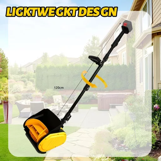 Agrdeed 21V Lopată de zăpadă cu acumulator pentru acumulator Makita, lățime de lucru 28cm, distanță de aruncare 8m