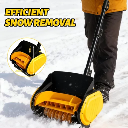 Agrdeed 21V Lopată de zăpadă cu acumulator pentru acumulator Makita, lățime de lucru 28cm, distanță de aruncare 8m