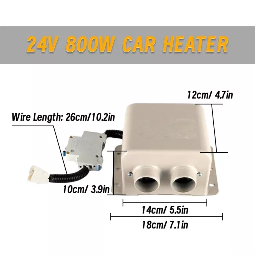 Riloer 24V 800W autófűtő motorhome ablaktisztító defrost ventillátor