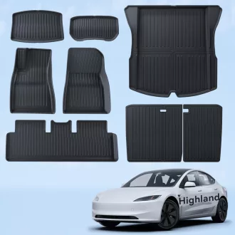   LANTU Tesla Model 3 2024-2026 gumiszőnyeg szett 8 részes TPE vízálló