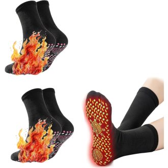   Cerioll Önmelegítő Zokni 2 Pár Turmalin Mágneses Téli Meleg Zokni Férfiaknak Nőknek