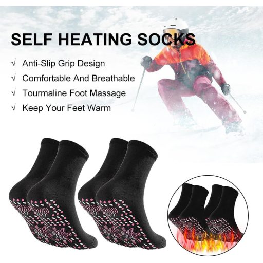 Cerioll Önmelegítő Zokni 2 Pár Turmalin Mágneses Téli Meleg Zokni Férfiaknak Nőknek