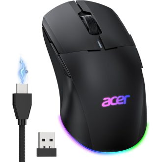   Acer Gaming Egér Dual Mode 24K DPI Wireless RGB Programozható Bal és Jobbkezes