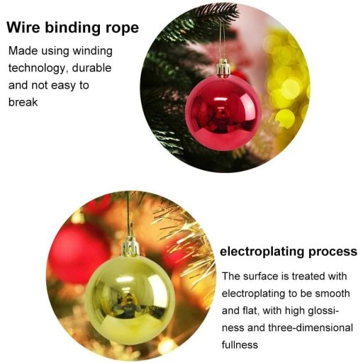 Sada vianočných dekorácií Kiuiom, 4 kusy, vianočné ponožky, ozdoby a darčeková krabička