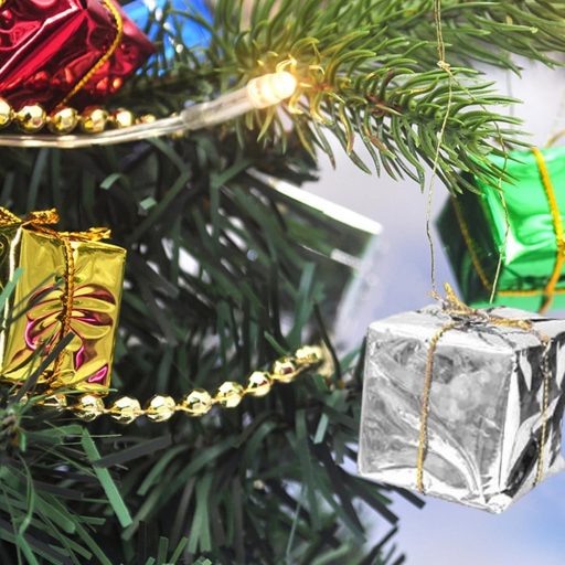 Kiuiom Karácsonyi Dekoráció Szett 4 Darab Zokni Díszítés Baubles Ajándékdoboz