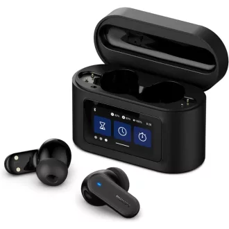   Bezdrôtové slúchadlá Philips TAT6000BK True Wireless s aktívnym potlačením hluku, 28-hodinovou výdržou batérie, Bluetooth 5.4