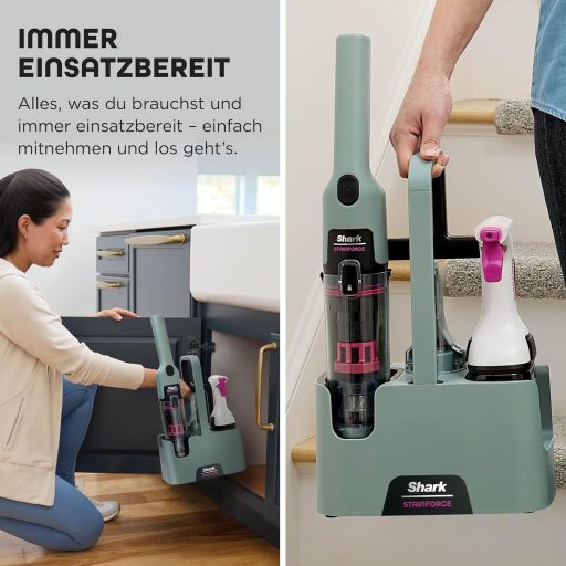 Shark StainForce HX100EUCP Vezeték nélküli szőnyegtisztító folteltávolító készülék kiegészítőkkel