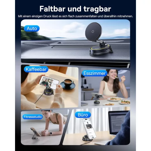 Baseus VC2 Flex Pro 15W MagSafe držiak na mobil do auta s bezdrôtovým nabíjaním
