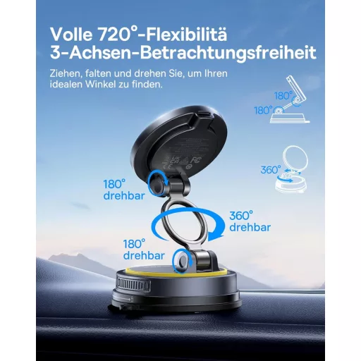 Baseus VC2 Flex Pro 15W MagSafe autós telefontartó vezeték nélküli töltéssel