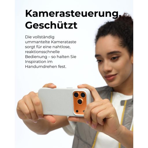 MOFT MOVAS iPhone 17 Pro Max mágneses tok, vegán bőr, puha tapintás, foltálló