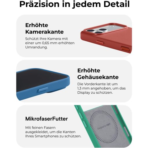 MOFT MOVAS iPhone 17 Pro Max mágneses tok, vegán bőr, puha tapintás, foltálló