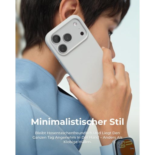 MOFT MOVAS iPhone 17 Pro Max mágneses tok, vegán bőr, puha tapintás, foltálló