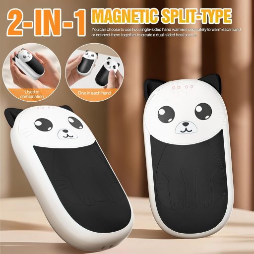 RoserRose 2db Elektromos Kézmelegítő 6000mAh Újratölthető 4 Fokozat