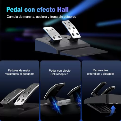PXN V900 Gen2 Versenykerék pedálokkal, 270°/900° forgás, Hall-effekt, vibráció