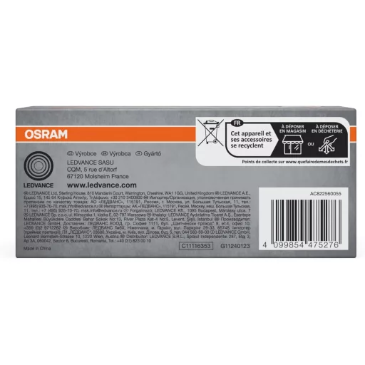 Spot LED încastrat Osram SMART+ Matte Recess Slim WiFi 120mm 8W - 120mm, rotund, ultra-subțire