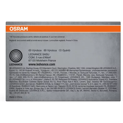 Osram SMART+ RGB+TW LED beépíthető lámpa 86mm WiFi Alexa - 80mm, Round, recess
