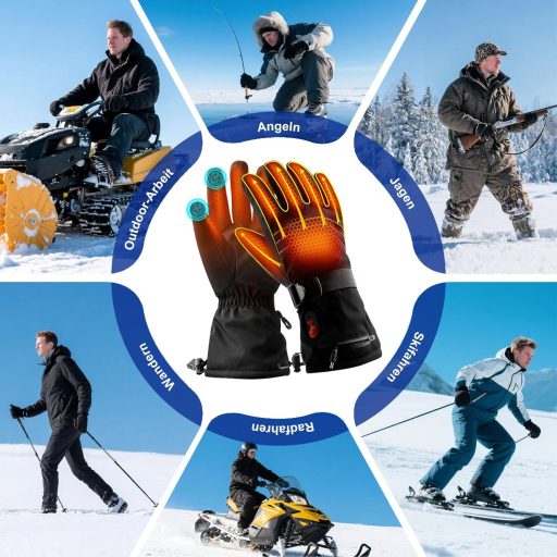 ABXMAS Fűthető Kesztyű M-es, 7.4V 3200mAh Elektromos Akkumulátor