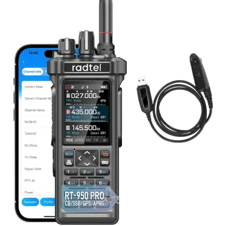   Radtel RT-950 PRO amatőr rádió GPS/APRS 10W walkie talkie hosszú hatótáv