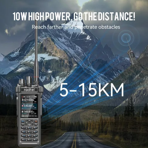 Stație radio amator Radtel RT-950 PRO GPS/APRS 10W walkie-talkie cu rază lungă de acțiune